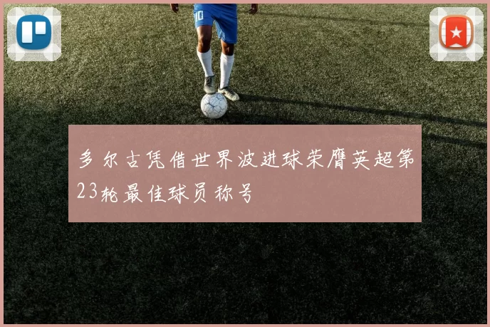 多尔古凭借世界波进球荣膺英超第23轮最佳球员称号